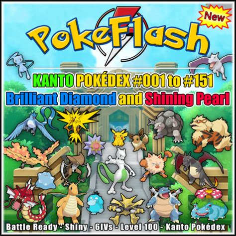 151 Pokédex Kanto In Brilliant Diamond And Shining Pearl Pokeflash