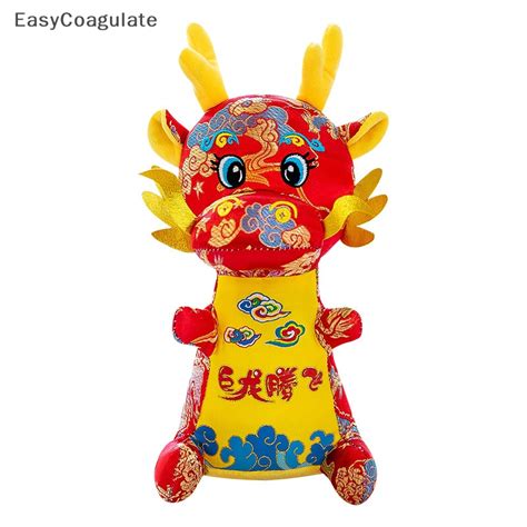 Eas Chinese Zodiac Mascot China Dragon Plush Toys Cute Soft Stuffed