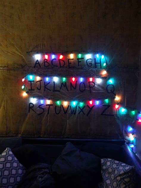 Lighting: - My Stranger Things Alphabet Wall | Halloween Forum