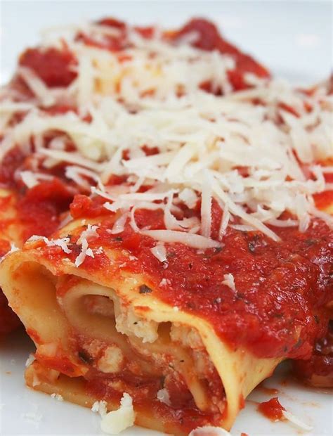 Quick Authentic Italian Baked Manicotti Recipes Food Manicotti