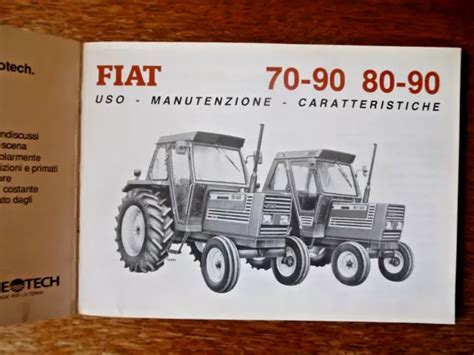 MANUALE USO MANUTENZIONE TRATTORE FIAT 70 90 80 90 FIATAGRI 1990