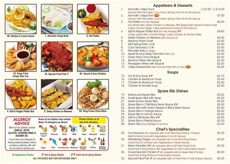 Menu at Lee's Chinese Takeaway fast food, Louth