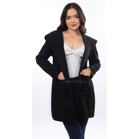 Ripley BLAZER MUJER MILLENNIAL IMPORT ABRIGO SACO LARGO MODA ELEGANTE