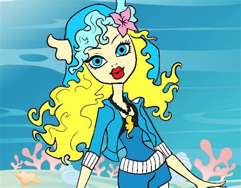 Dibujo De Monster High Lagoona Blue Pintado Por En El Día 06 10 15 A Las 215415