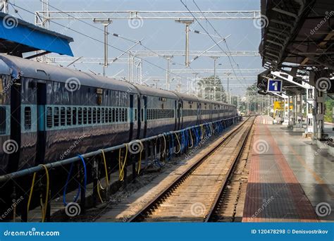 View of Pondicherry Railway Station. Editorial Stock Photo - Image of ...