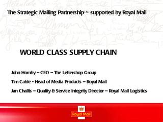 World Class Supply Chain Ppt