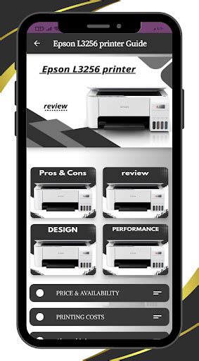 Download Epson L3256 printer Guide on Android, APK free latest version