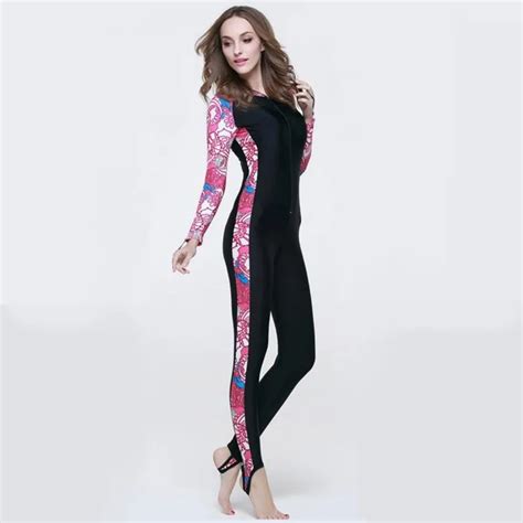 Swimming Wetsuit 4xl Big Size Women Long Sleeve Swimwear Sbart Full