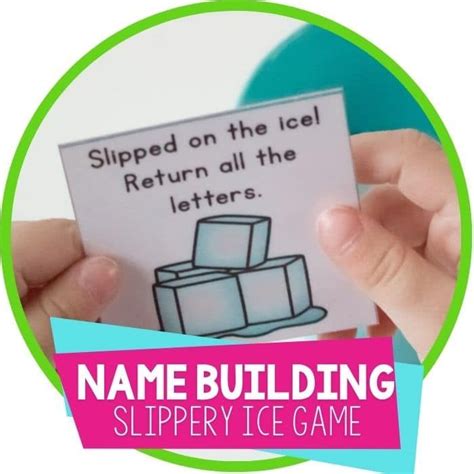 Slippery Ice Customizable Name Game