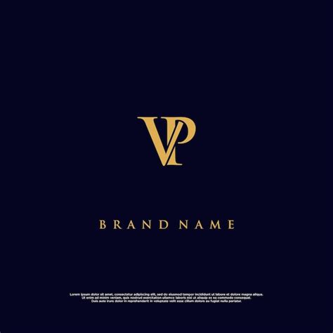 Premium Vector Luxury Modern Combination Vp Abstract Vector Logo