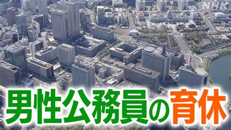 男性の国家公務員 育休の取得率34％に 政府目標上回る Nhk政治マガジン