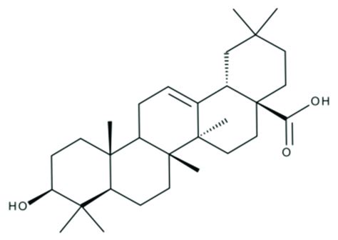 Chemical structure of oleanolic acid. | Download Scientific Diagram