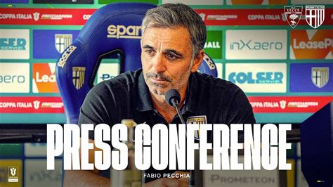 PRESS CONFERENCE Mister Pecchia Alla Vigilia Di Lecce Parma YouTube