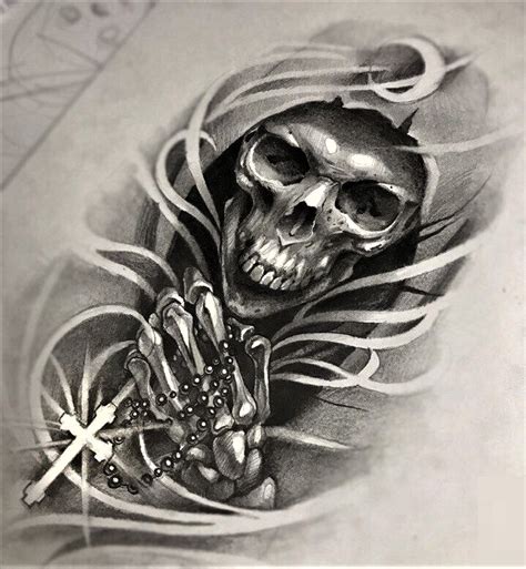 Grim Reaper Tattoo Drawings