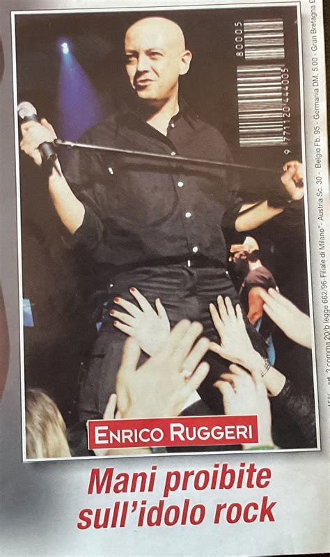 Blanco Toccato In Concerto Enrico Ruggeri Quando Accadde A Me Non