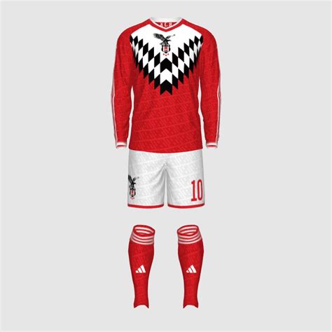 Beşiktaş Away Special Red V2 FIFA 23 Kit Creator Showcase