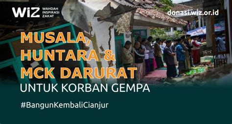 Bangun Kembali Cianjur Musala Hunian Sementara Dan Mck Untuk