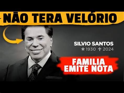 N O Ter Vel Rio De Silvio Santos Fam Lia Emite Nota Oficial