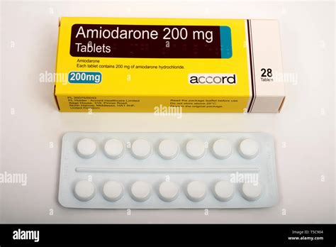 Accord Amiodarone 200 Mg Tablets Stock Photo Alamy