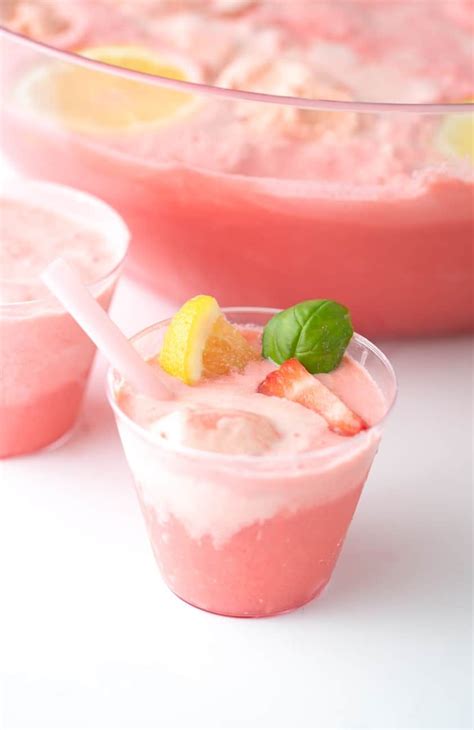 Pink Strawberry Sherbet Punch Artofit