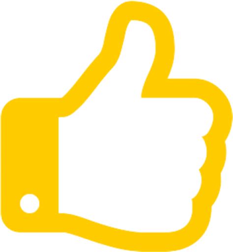 Download High Quality thumbs up transparent yellow Transparent PNG Images - Art Prim clip arts 2019