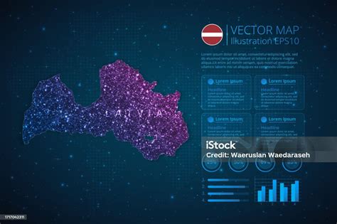 Latvia Map Infographics Template For Diagram Graph Presentation And ...
