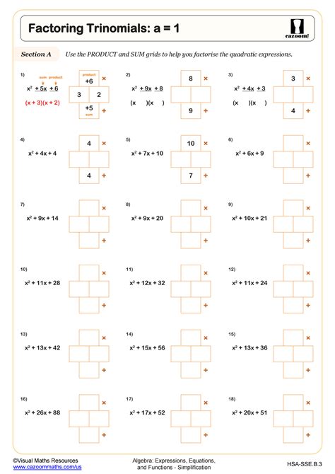 Factoring Trinomials A Worksheet Fun And Engaging Algebra I