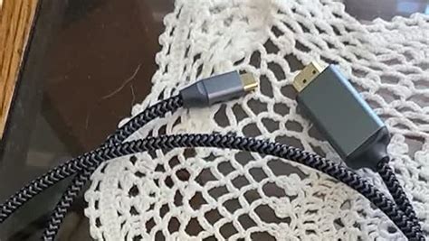 Cable Usb C A Hdmi 4k Warrky Trenzado De Alta Velocidad Thunderbolt 3 A Hdmi