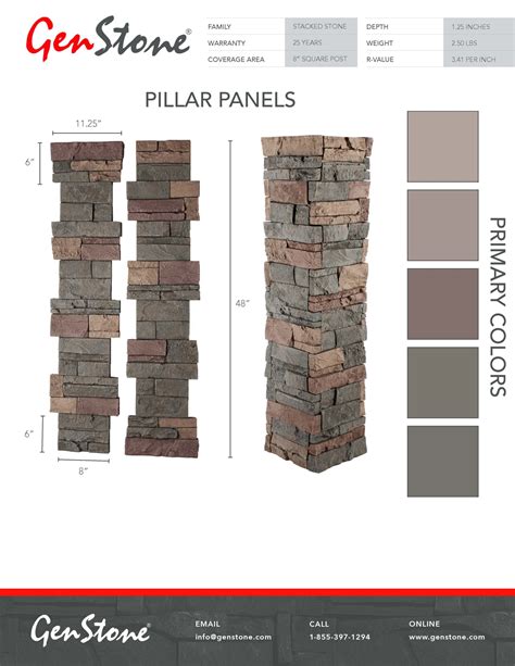 Keystone Faux Stone Pillars Genstone Usa And Canada