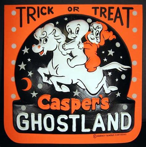 Casper S Ghostland Sign Vintage Halloween Images Halloween Costume