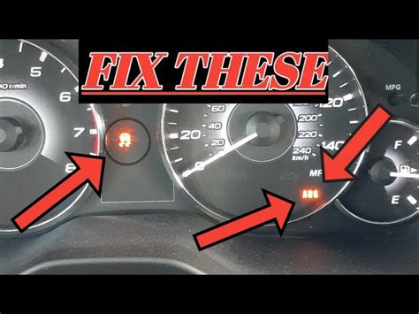 Check Engine And Traction Light On Subaru