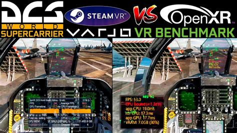 DCS WORLD STEAM VR Vs OPENXR SUPERCARRIER DECK HIGH PRESET