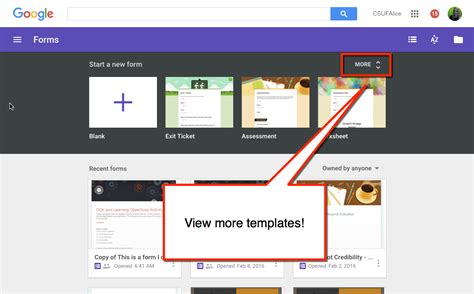 Google Forms Templates - Teacher Tech