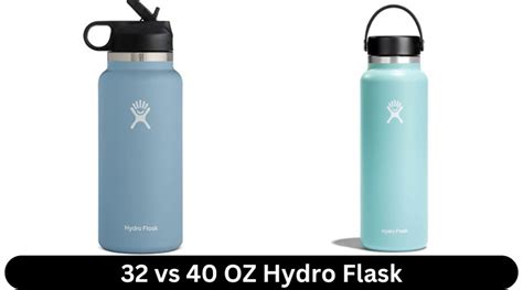 Choosing The Right Capacity 32 Vs 40 Oz Hydro Flask