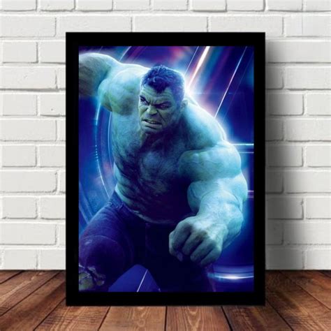 Quadro Decorativo Hulk Vingadores Heróis Marvel no Elo7 Decora Geek