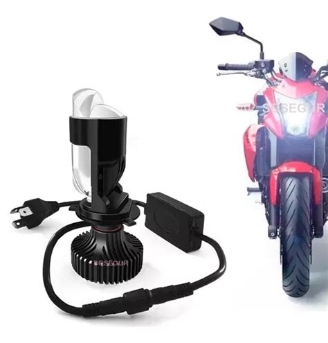 Foco Proyector Bi Led Csp H Lm Tipo Lupa Moto Pz Cuotas Sin