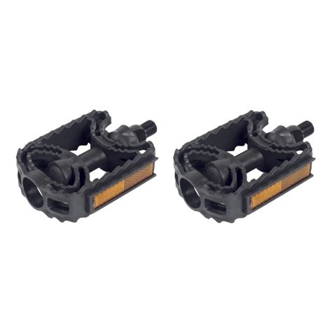 Pedal Para Bicicleta Mtb Rosca Fina Par Refletor Bike Metal