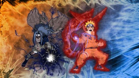 Kid Naruto And Sasuke Fight - 1366x768 - Download HD Wallpaper ...