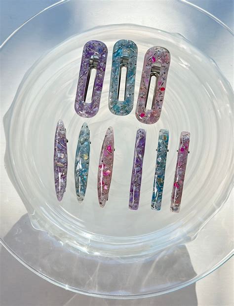 Hair Clips 3 Piece Set Resin Hair Clips Hair Accessories Cute Hair