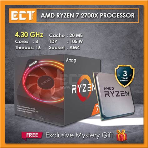 Procesador De CPU AMD Ryzen 2700X R7 2700X 3,7 GHz, Ocho