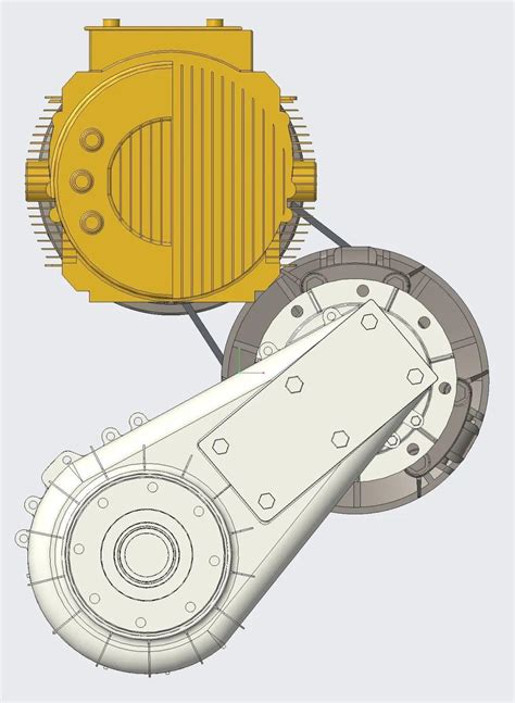 【发动机电机】electric Powertrain电动动力系统3d数模图纸 Stp格式 知乎