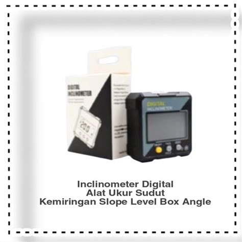 Jual Inclinometer Digital Alat Ukur Sudut Kemiringan Slope Level Box Angle Jakarta Selatan