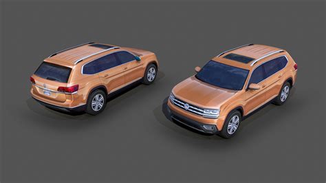 3d Volkswagen Atlas Suv Model Turbosquid 1514260