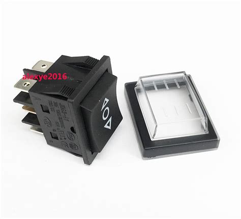 1 PCS JD JINDING JD03-A1 Momentary Rocker Switch 6 Pins 3 Positions 30A ...