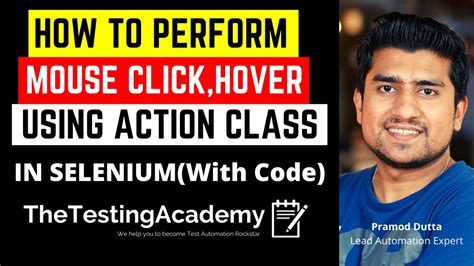 Actions Class In Selenium How To Perform Mouse Click Keyboard Events