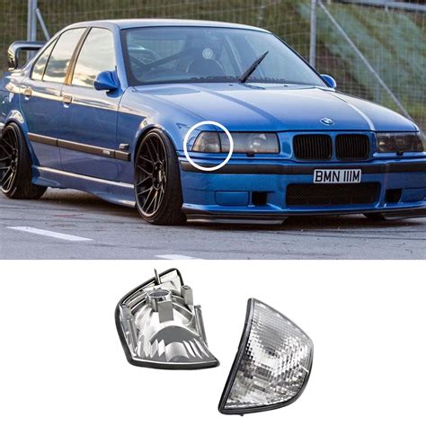 Bmw E36 3 Series Headlight Front Turn Signal Light Housing Assembly