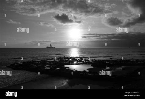 Beautiful Sunrise From The Natural Pool Of La Laja Coast Of Gran