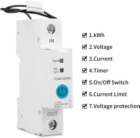 63A Ewelink Single Phase WiFi Smart Energy Meter Kwh India Ubuy