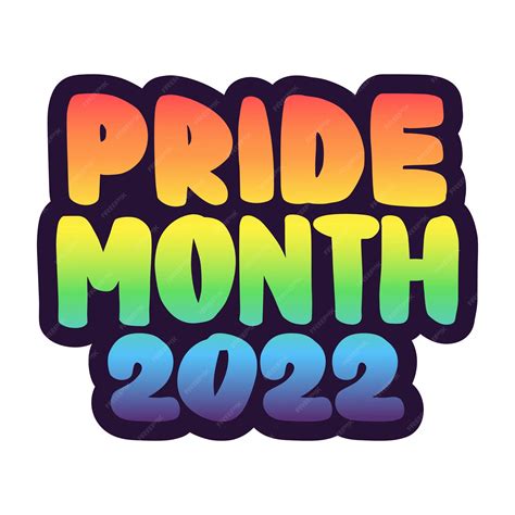 Premium Vector Pride Month 2022 Handwritten Text Support Lgbtq