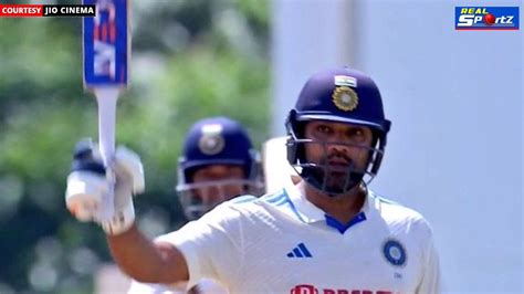 Ind Vs Wi 1st Test Hitman ने विदेशी धरती पर रचा इतिहास Rohit Sharma Test Century Yashasvi